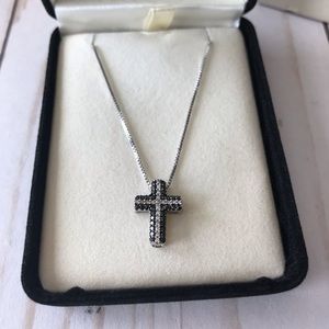 Kay Jewelers Black Diamond Cross Necklace